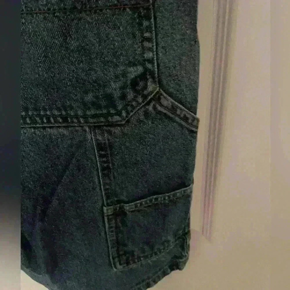 Faded Glory Denim Carpenter Shorts Jorts Men’s 32 Blue Jean Painter Pockets - Picture 3 of 5